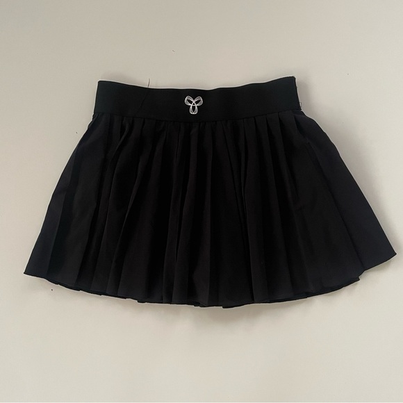 Aritzia Tna TnaMove Tennis ProMicro Pleated High Rise Skirt Skort Black Size XS - Picture 4 of 9